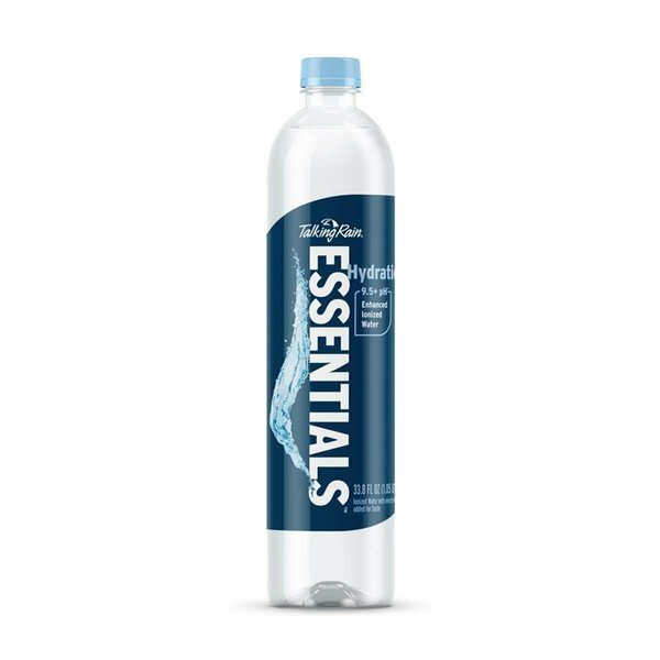 Essentials 1 Liter Talking Rain Hydration Bottled Water, 12PK ES8855